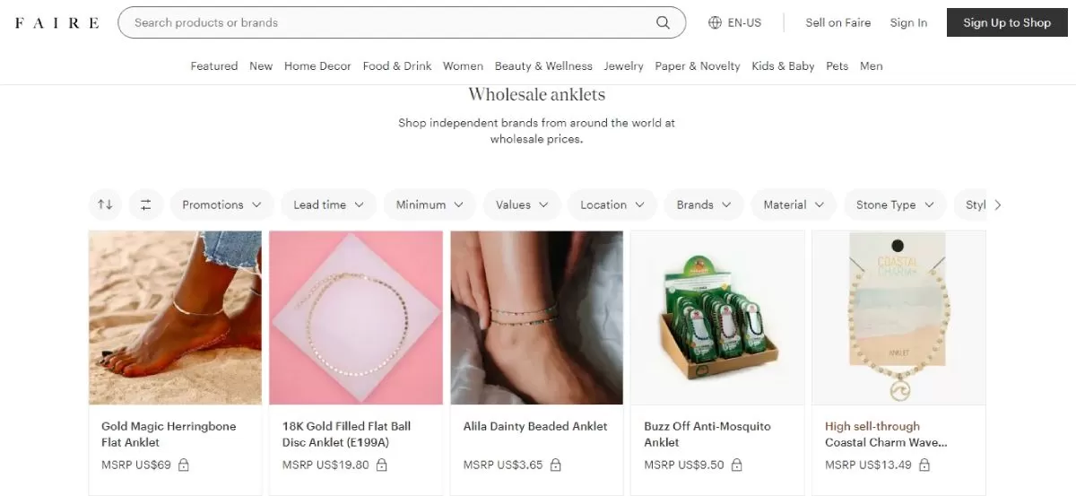 Avantages des remises en gros Artfullife