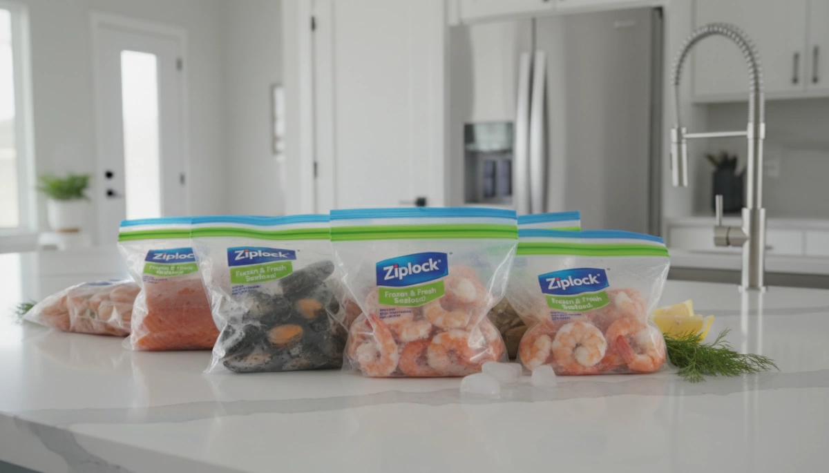Ziplock-Beutel für Tiefkühl- und Frischfischverpackungen